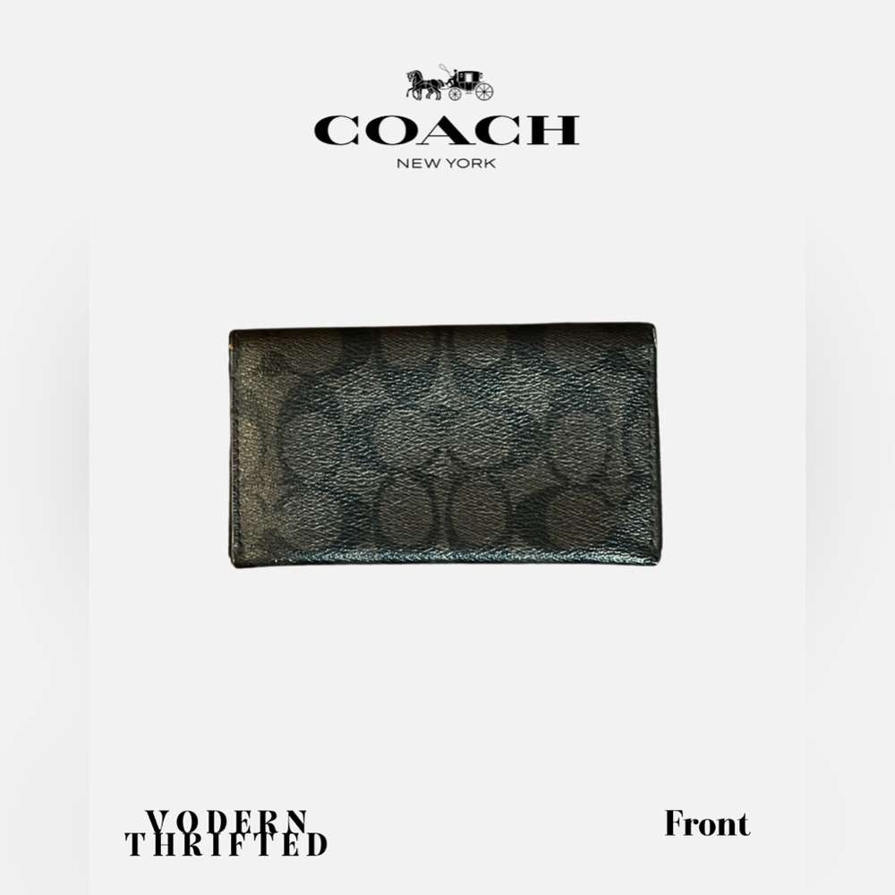 Coach Dark Brown Signature Wallet
